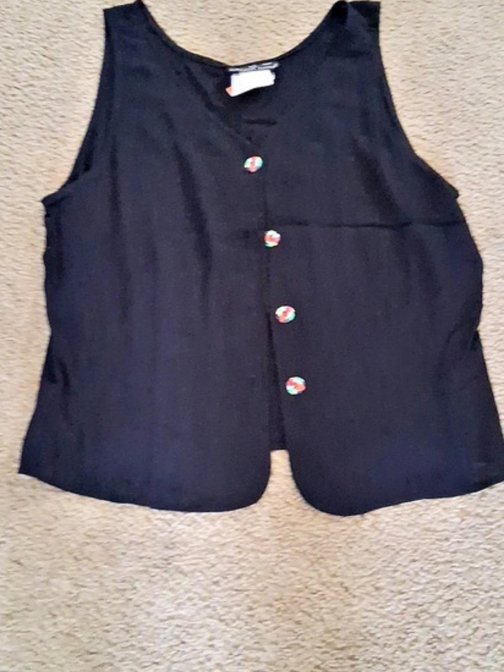 Carol Little Button Front Vest